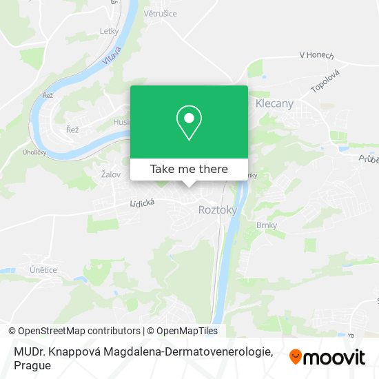 Карта MUDr. Knappová Magdalena-Dermatovenerologie