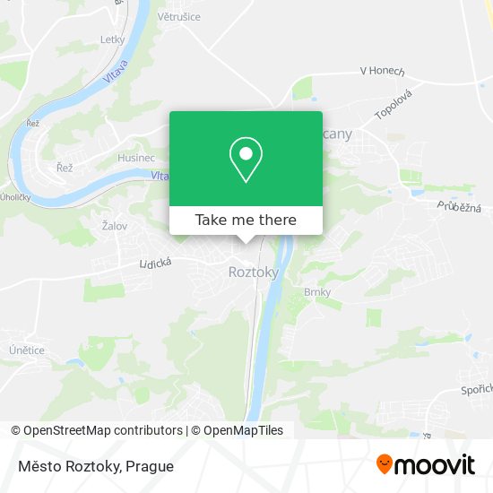 Město Roztoky map