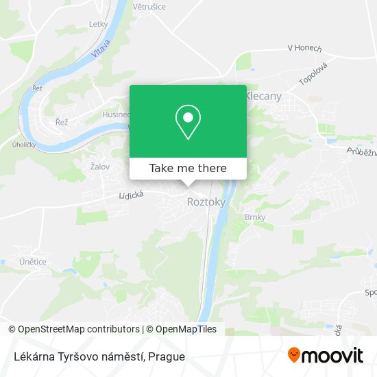 Lékárna Tyršovo náměstí map