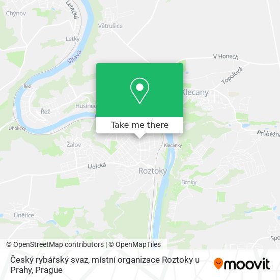 Český rybářský svaz, místní organizace Roztoky u Prahy map