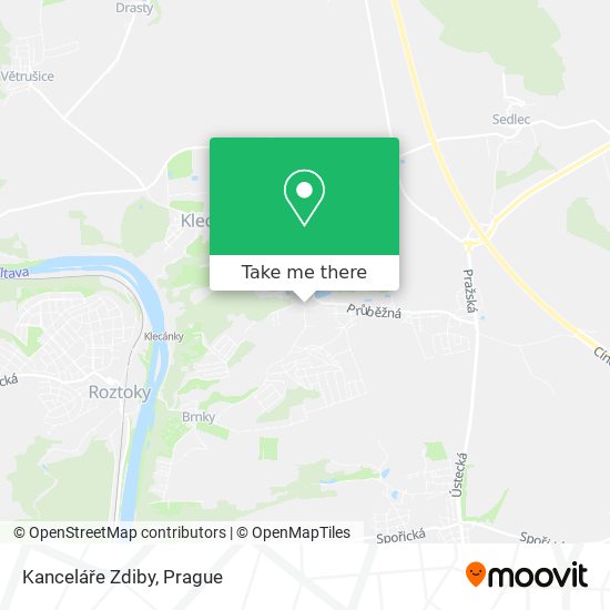 Kanceláře Zdiby map