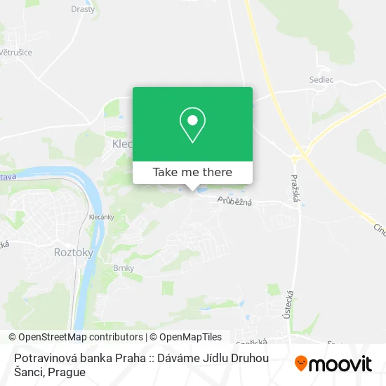 Карта Potravinová banka Praha :: Dáváme Jídlu Druhou Šanci