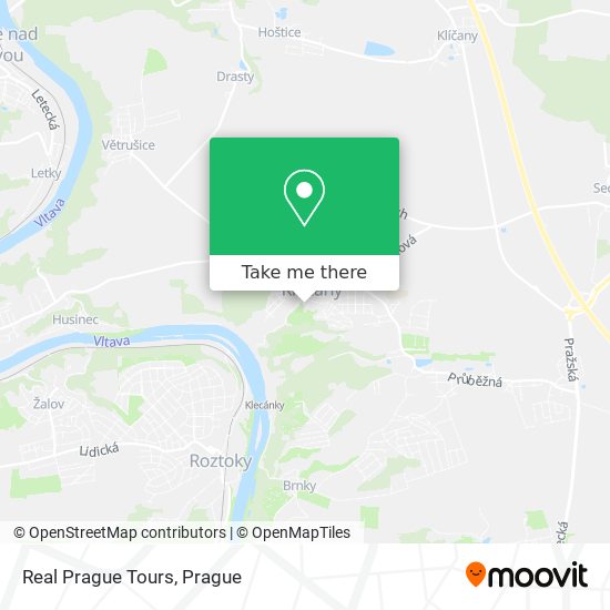 Real Prague Tours map