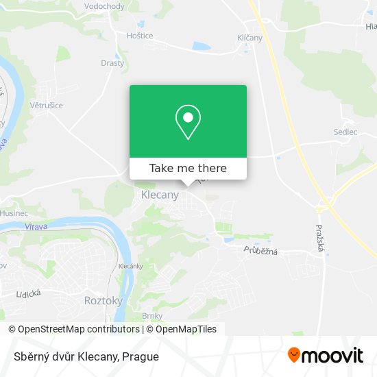 Sběrný dvůr Klecany map