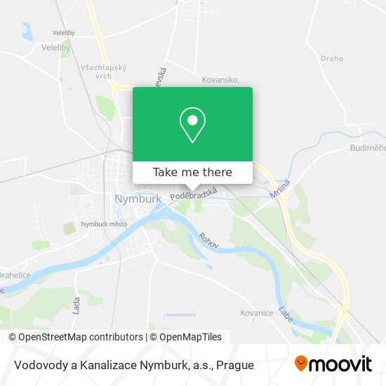 Vodovody a Kanalizace Nymburk, a.s. map