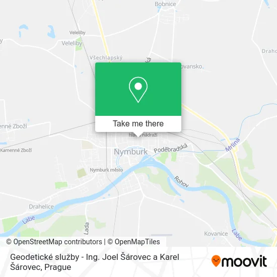 Карта Geodetické služby - Ing. Joel Šárovec a Karel Šárovec