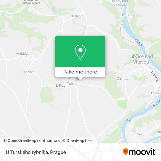 U Turského rybníka map