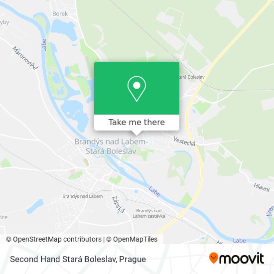 Second Hand Stará Boleslav map