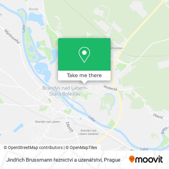 Jindřich Brussmann řeznictví a uzenářství map