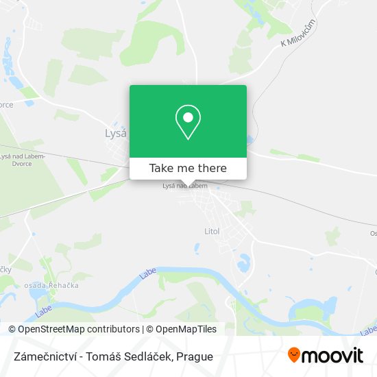 Zámečnictví - Tomáš Sedláček map