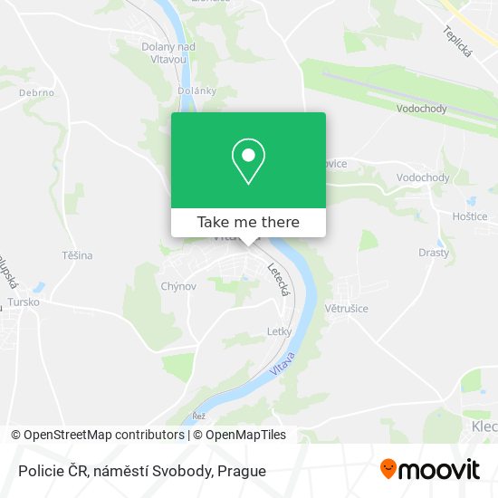 Policie ČR, náměstí Svobody map