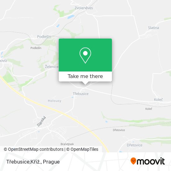 Třebusice,Křiž. map