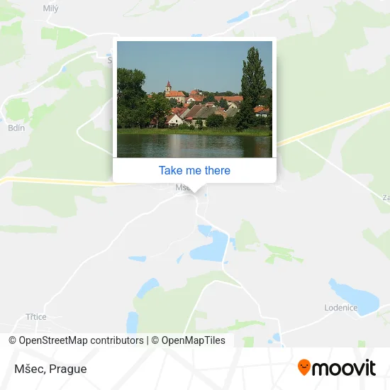 Карта Mšec