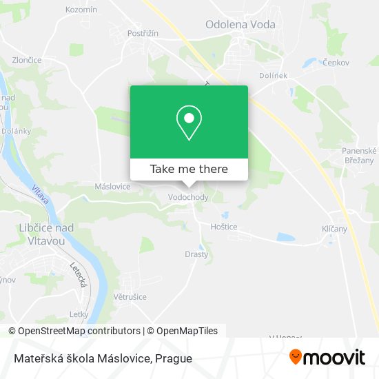 Карта Mateřská škola Máslovice