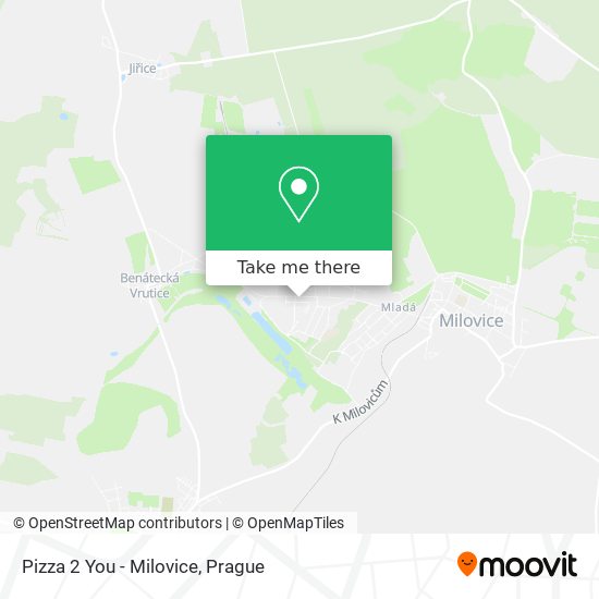 Pizza 2 You - Milovice map