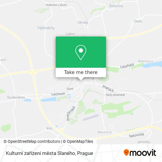 Kulturní zařízení města Slaného map