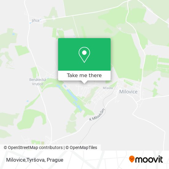 Milovice,Tyršova map