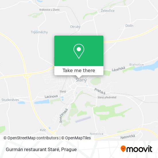 Gurmán restaurant Staré map