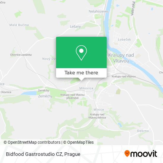 Bidfood Gastrostudio CZ map