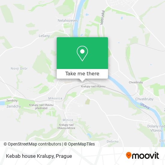 Kebab house Kralupy map
