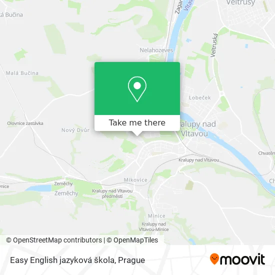 Карта Easy English jazyková škola