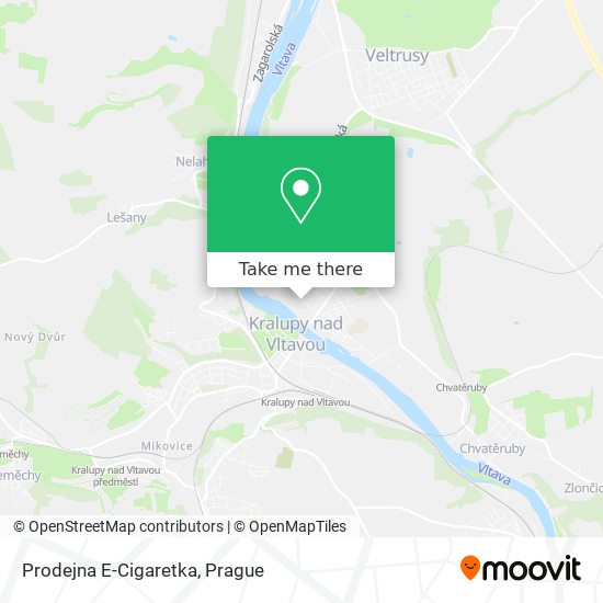 Prodejna E-Cigaretka map