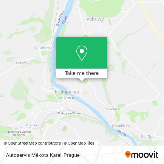 Autoservis Měkota Karel map