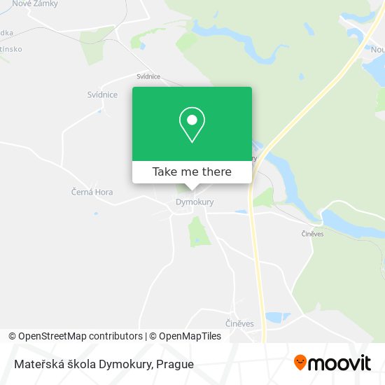 Mateřská škola Dymokury map