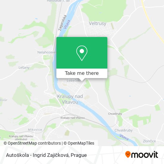 Autoškola - Ingrid Zajíčková map