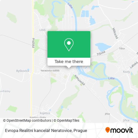 Evropa Realitní kancelář Neratovice map