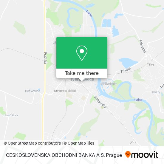 CESKOSLOVENSKA OBCHODNI BANKA A S map