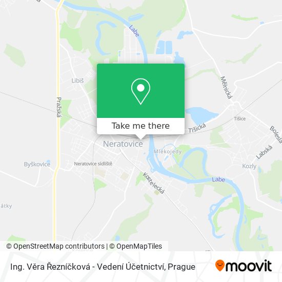 Ing. Věra Řezníčková - Vedení Účetnictví map