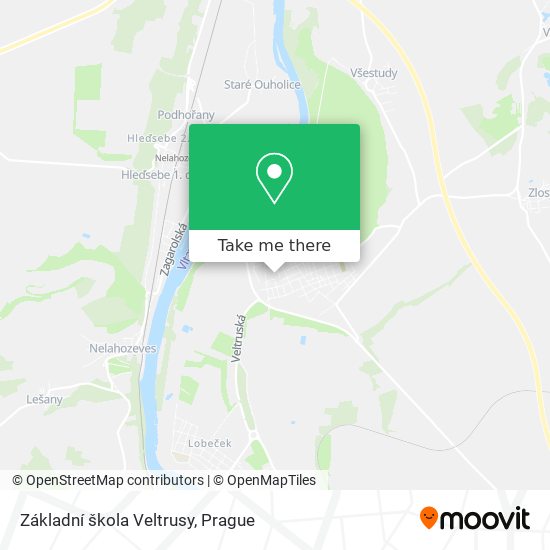 Základní škola Veltrusy map