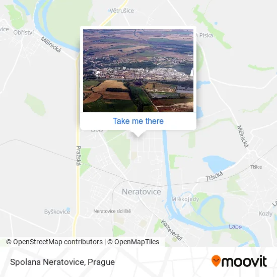 Карта Spolana Neratovice