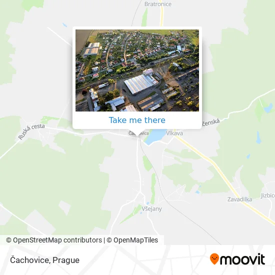 Карта Čachovice