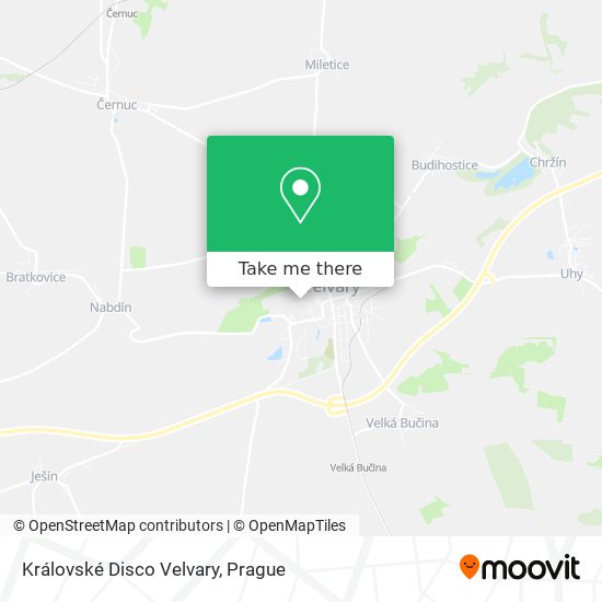 Královské Disco Velvary map