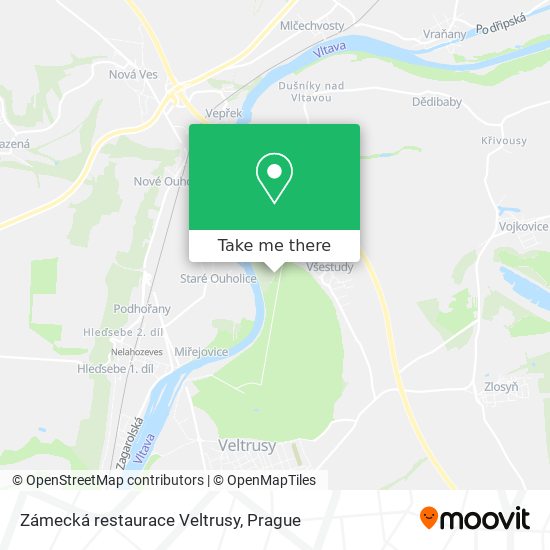 Zámecká restaurace Veltrusy map