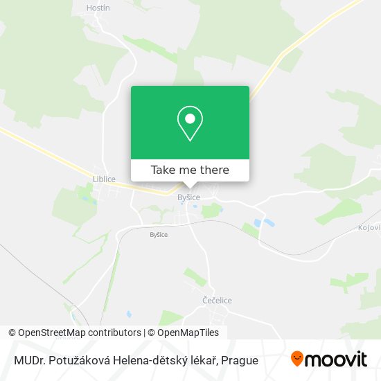 MUDr. Potužáková Helena-dětský lékař map