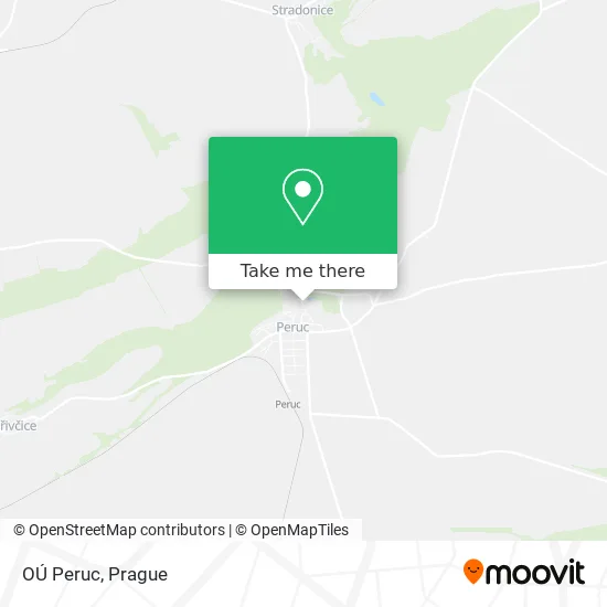 Карта OÚ Peruc
