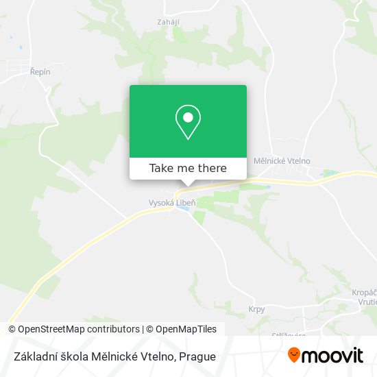 Základní škola Mělnické Vtelno map