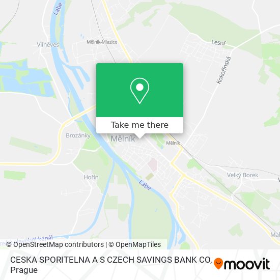 CESKA SPORITELNA A S CZECH SAVINGS BANK CO map