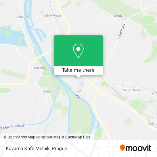 Карта Kavárna Kafe Mělník