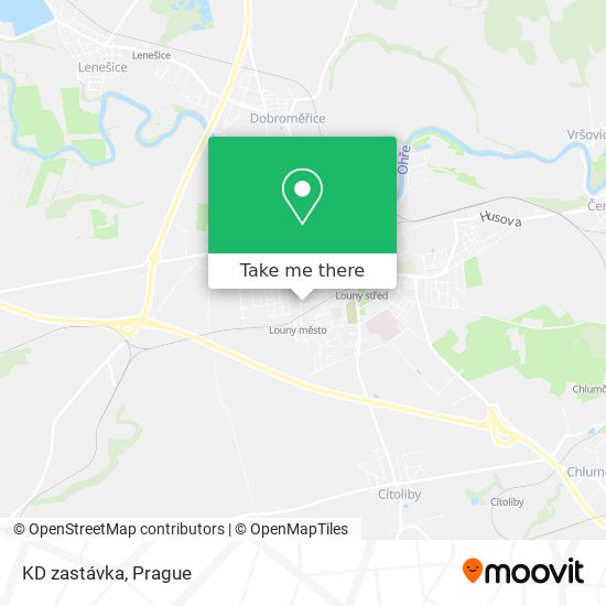 KD zastávka map