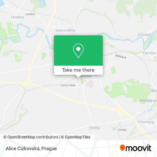 Alice Cízkovská map