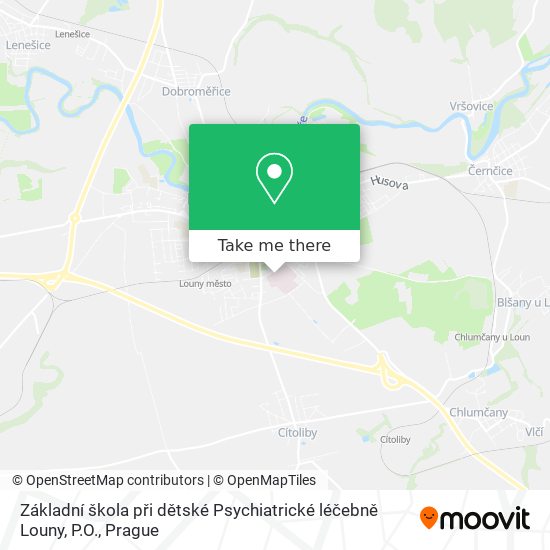 Základní škola při dětské Psychiatrické léčebně Louny, P.O. map