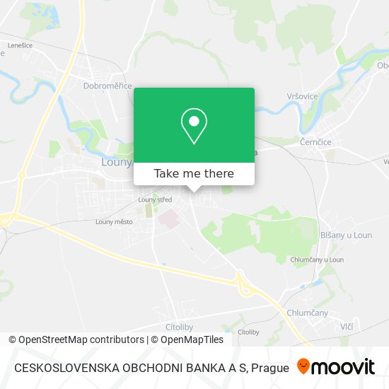 CESKOSLOVENSKA OBCHODNI BANKA A S map