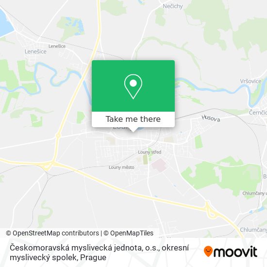 Českomoravská myslivecká jednota, o.s., okresní myslivecký spolek map