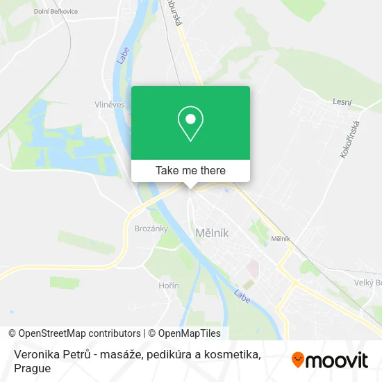Veronika Petrů - masáže, pedikúra a kosmetika map