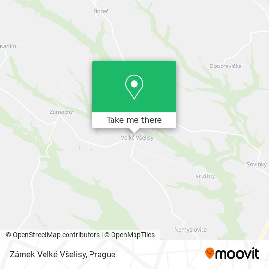 Zámek Velké Všelisy map