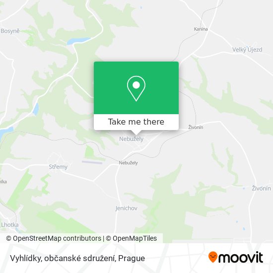 Vyhlídky, občanské sdružení map